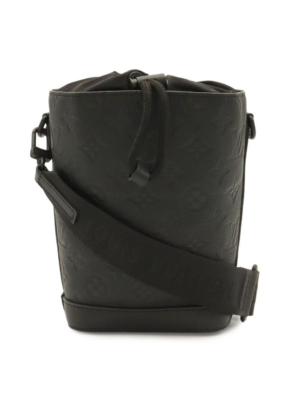 Louis Vuitton Monogram Shadow Noe Shoulder Bag Crossbody Drawstring Noir Black